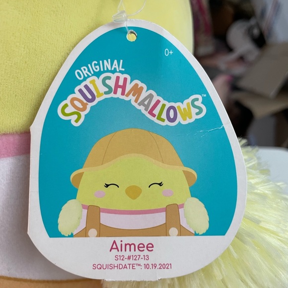 NWT Squishmallow Aimee w/hat and overalls - Picture 3 of 7